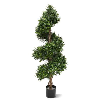 Buxus deluxe spiraal kunstplant 140cm - UV bestendig
