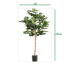 Vijgen Kunstplant op stam 110cm